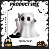 Halloween Ghost Figurine, Spooky Resin Ghost Statue, Cute Ghost Halloween Decoration for Home and Office Desktop Decor Display Ornaments - 2 of 4