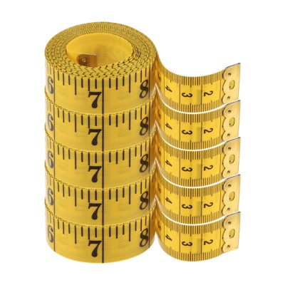 Unique Bargains Plastic Soft Flexible Tailor Ruler 300cm/118" 5 Pcs