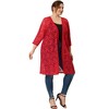 Agnes Orinda Women's Plus Size Lace Open Front 3/4 Sleeve Long Cardigans - 3 of 4