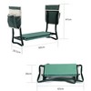 Sevobal Outdoor Portable Chairs, Garden Kneeler and Seat with Soft Pad and Storage Bag, Foldable Stool for Garden Yard, Green, 23.62"*10.43"*18.5" - 4 of 4