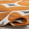 Nuloom Gabriela Geometric 4x6 Area Rug for Living Room Bedroom Dining Room Kitchen, Deep Orange/White - 3 of 4