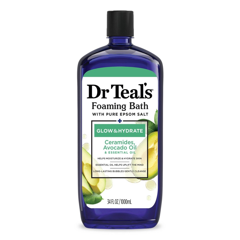 Photos - Other Bathroom Accessories Dr Teal's Glow & Hydrate Essential Oils Foaming Bath Soak - 34oz