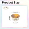Unique Bargains Round-Pattern Greaseproof Single-sided Aluminum Foil Cupcake Liners 50 Pcs - 2 of 4