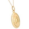 Pompeii3 14k Yellow Gold St. Anthony Medal Pendant .5" Tall 1.5 Grams - 2 of 3