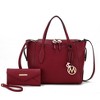MKF Collection Bruna Vegan Leather Women’s Tote Bag with Wallet by Mia K - 2 of 4