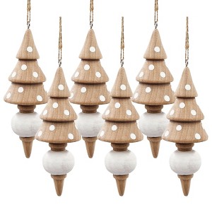 Gulches 2 in Green Shatterproof Eucalyptus Icicle Woodland Christmas Tree Ornaments 6-Pack - 1 of 4