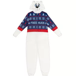 Dreamwave Elf Fleece Zip-Up Hooded Pajama Coveralls 