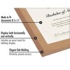 Americanflat 8.5x11 Diploma Frame with Shatter-Resistant Glass - Document Frame with Engineered Wood - Legacy Collection - Dark Oak - 3 of 4