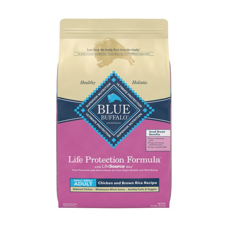 Blue Buffalo Life Protection Formula Natural Adult Small Breed Dry Dog Food, Chicken and Brown Rice, 1 of 14