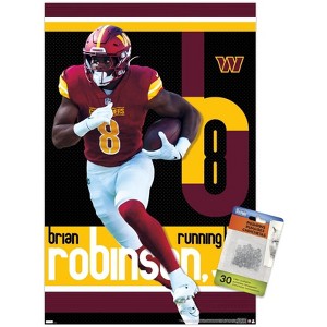 Trends International NFL Washington Commanders - Brian Robinson Jr. 24 Unframed Wall Poster Prints - 1 of 4