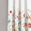 Set of 2 Clarissa Floral Light Filtering Window Curtain Panels - Lush Décor - 3 of 4
