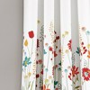 Set of 2 Clarissa Floral Light Filtering Window Curtain Panels - Lush Décor - image 3 of 4