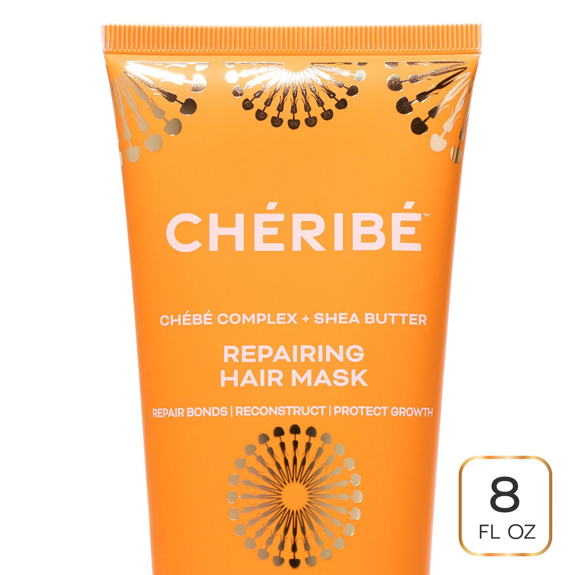 Cheribe Repairing Hair Mask with Chebe Complex + Shea Butter for Dry Damaged Hair  - 8 fl oz