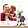 Kids Plush Ride-On Rocking Horse Toy Cowboy Rocker with Fun Realistic Sounds for Child 3-6 Years Old - 4 of 4