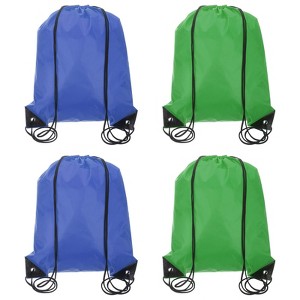 Unique Bargains Fitness Sports Travel Lightweight Drawstring Backpacks 4 Pcs - 1 of 4