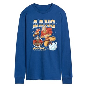 Men's - Avatar: The Last Airbender - Aang Collage Long Sleeve Graphic T-Shirt - 1 of 4