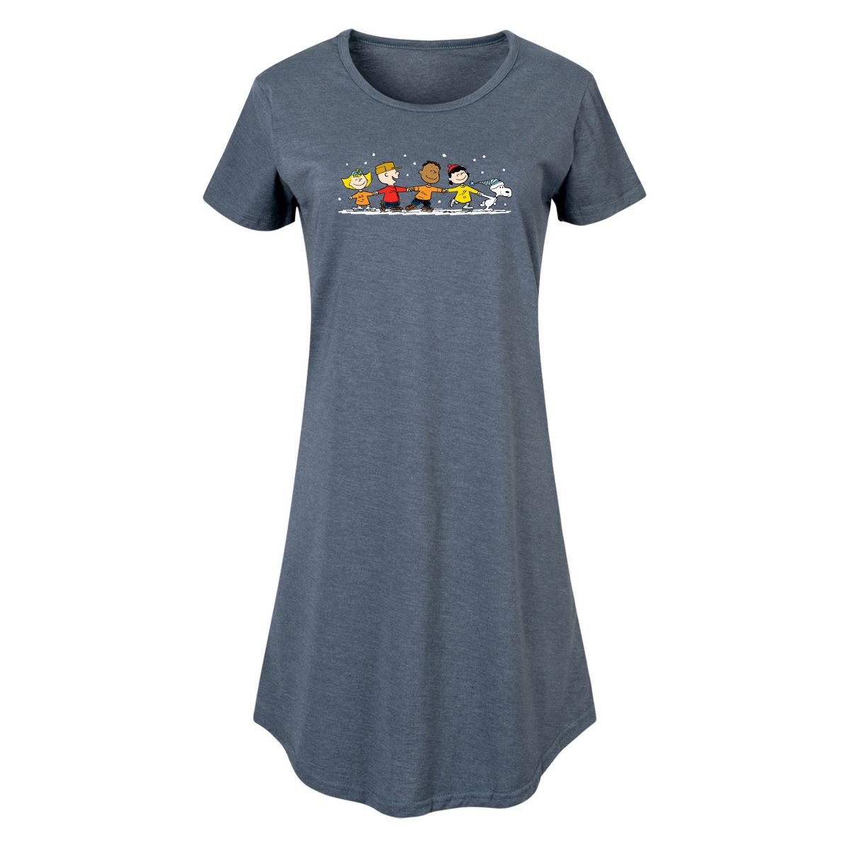 Women's - Peanuts - Group Skate Graphic T-shirt Dress