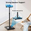 PERLESMITH Universal Speaker Stands for Surround Sound -Height Adjustable Extend 33.3 to 45.1In, Floor Speaker Stand for Studio up to 11LBS - 4 of 4