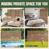 SEVOBAL Patio Decorative Screens 6 Piece Patio Privacy Paged Patio Decorative Screens Patio Screen Decorative for Yard, Brown, 45.47"*15.75"*72.05" - 4 of 4