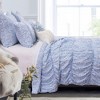 Greenland Home Fashions Helena Ruffle Blue Quilt Set - 4 of 4