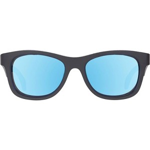 Babiators Children's Navigator Polarized UV Sunglasses Bendable Flexible Durable Shatterproof Baby Safe - Jet Black with Cobalt Mirror lens     0-2 - 1 of 4