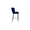 Meridian Furniture,Lily Navy Velvet Stool, Set of 2 - 4 of 4