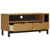 vidaXL TV Stand FLAM 43.3 in.x15.7 in.x19.7 in. Solid Wood Pine - 4 of 4