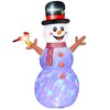 NAYSAYE Party Decoration and Accessories Inflatable Snowman with Branch Hands for Outdoor Celebrations, White, 39.4"*94.5"*4" - 3 of 4