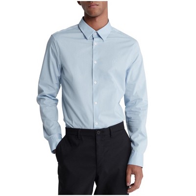 Calvin Klein Mens Slim Fit Refined Button Up Shirt