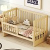 Convertible Crib/Full Size Bed with Changing Table 4L - ModernLuxe - 4 of 4