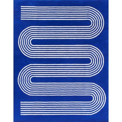 Momeni Simba Modern Handtufted Rug Cobalt