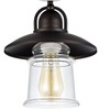 Chloe Lighting Manette Industrial-Style 1 Light Rubbed Bronze Semi-Flush Ceiling Fixture 9" Shade - 3 of 3