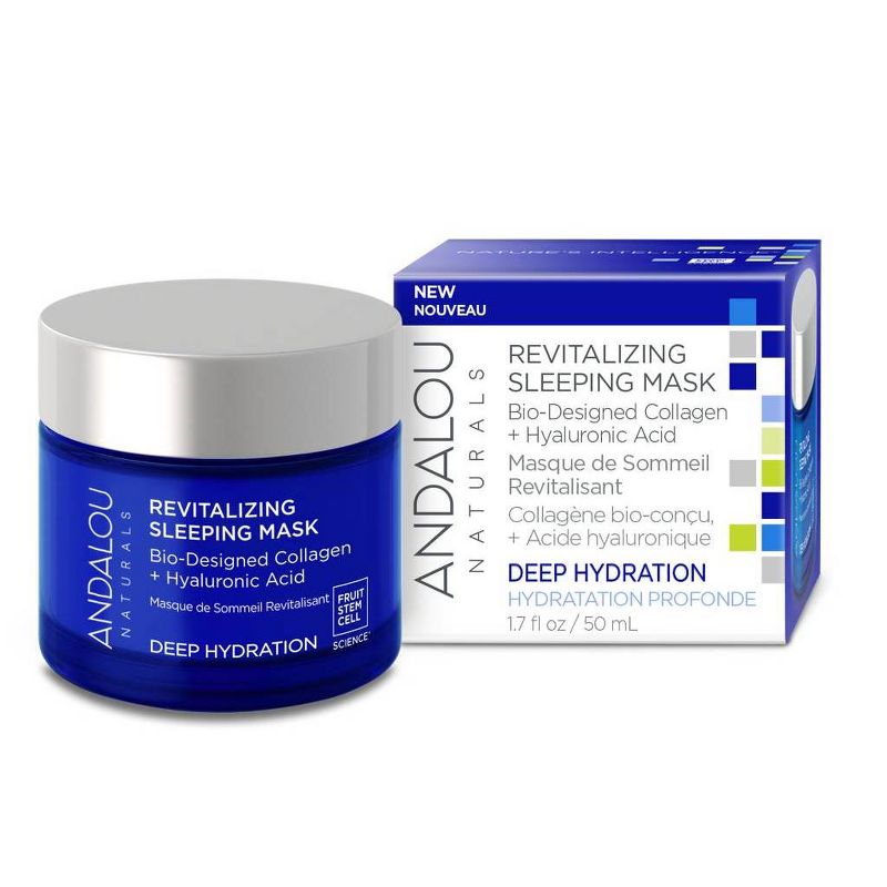 Andalou Naturals Deep Hydration Revitalizing Sleep Face Mask - 1.7 fl oz, 1 of 8