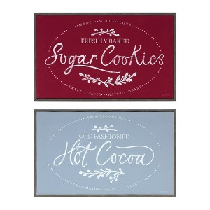 Melrose Winter Cookies and Cocoa Wall Sign (Set of 2) - 1 of 4