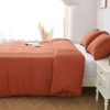 Karl Home | Duvet Cover Set Solid Color Bedding Set 3 Pieces - 4 of 4