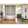Evideco French Home Goods Ultra-Soft Microfiber Bath Mat Runner - Non-Slip, Machine Washable - Perfect for Double Sinks & Bathrooms - 4 of 4