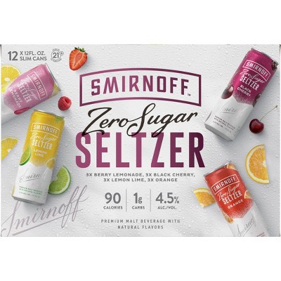 Smirnoff Spiked Sparkling Seltzer Variety Pack - 12pk/12 fl oz Slim Cans