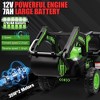 12V Kids 3 in 1 Ride on Excavator & Tractor with Detachable Trailer, Kids Electric Vehicles with LED Lights - 2 of 4