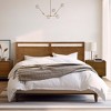 LuxenHome Farmhouse Double Panel Wood Headboard, King Brown - 2 of 4