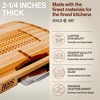 John Boos Boos Block Large Reversible Wood Carving Board with Juice Groove and Stainless Steel Tray, 2.25-Inch Thickness, 24" x 18" x 2 1/4", Maple - 3 of 4