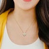 EVERLY JEWELRY | Yellow Plated Sterling Silver 3-3.5mm Cultured Freshwater Pearl Classic Heart Pendant with Chain - 18 inch - 2 of 4