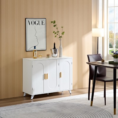 Bella Depot Sideboard Buffet Cabinet with Removable shelves