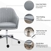 NicBex Mid-Back Adjustable Height Task Office Chairs,Desk Chair with Universal Wheels for Living Room,Bedroom,Vanity - 4 of 4