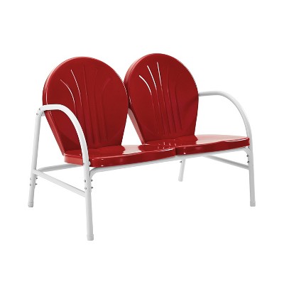 Griffith Outdoor Loveseat - Bright Red - Crosley