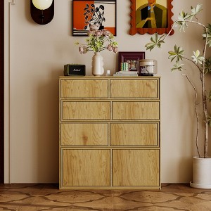 FUFU&GAGA Multifunctional Wooden Display Cabinet - A Stylish and Adaptable Storage Solution - 1 of 4