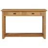 vidaXL Console Table Natural Wood Solid Teak Standard Console Table - 3 of 4