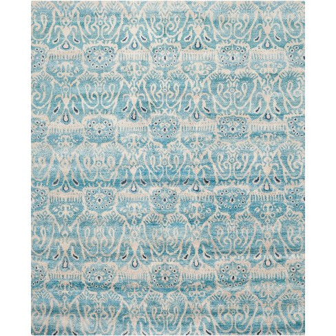 Luxor Lux129 Hand Knotted Area Rug - Light Blue - 8'9