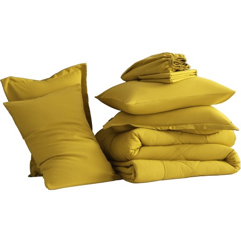 NTBAY 5/7 Pieces Microfiber Comforter Set, Breathable Down Alternative Bedding Set, All Season Bed in a Bag
