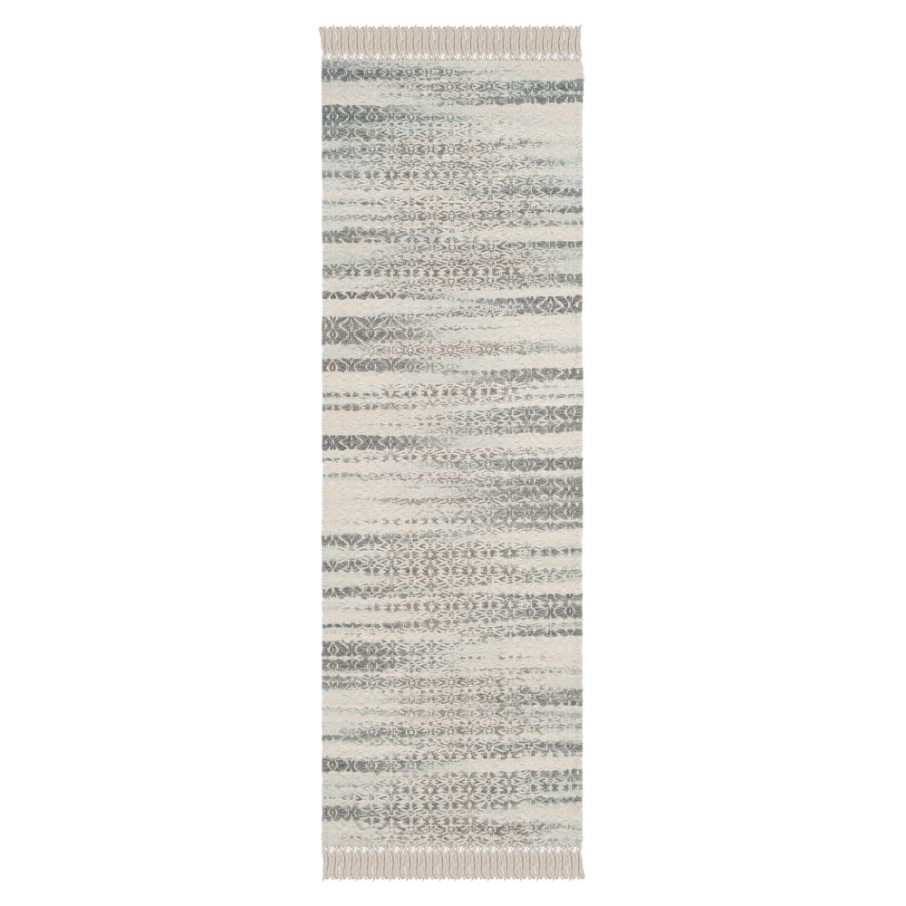 2'3inx7' Errol Tufted Rug Gray/Ivory - Safavieh