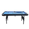 Sevobal Game Table 6ft Foldable Ping Pong Table with Paddles Balls and Net for Living Room and Outdoor Play, Blue, 65.75"*35.4"*0.38" - 2 of 4